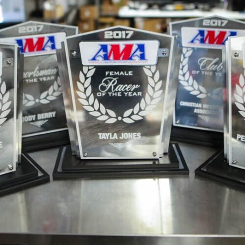 laser etched awards
