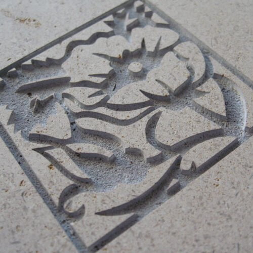 limestone laser engraving