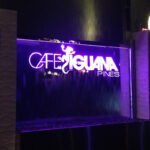 lit plastic sign laser
