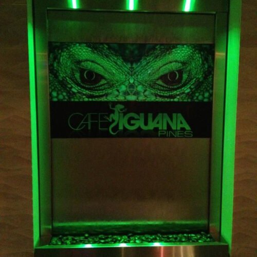 edge lit acrylic sign