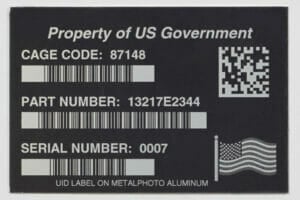 metal label