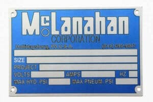 aluminum identification tag laser cut